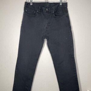 Banana Republic Black Cotton Slim Fit Traveler 5 Pocket Pants Men Size 30